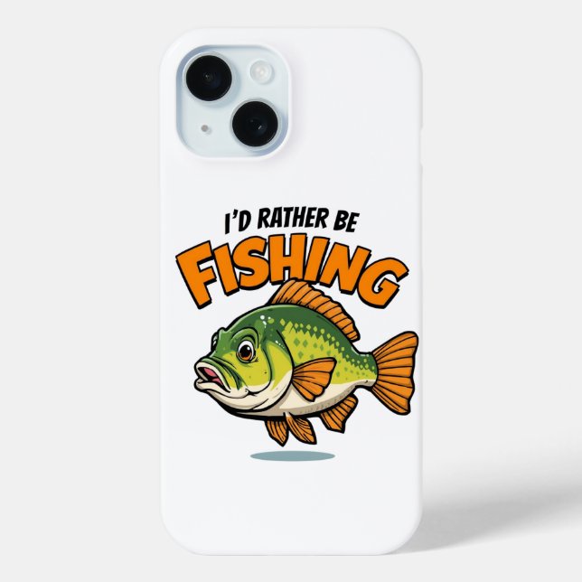I'd Rather Be Fishing   Case-Mate iPhone Case (Back)
