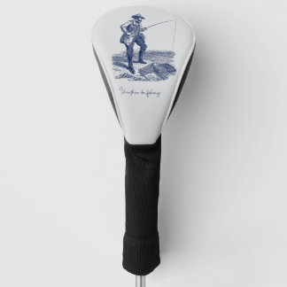 I'd Rather Be Fishing Driver Golf Club Cover