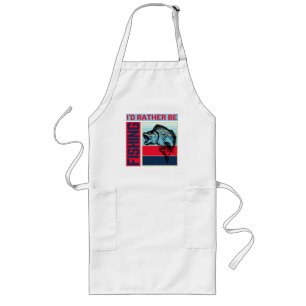 id rather be fishing long apron