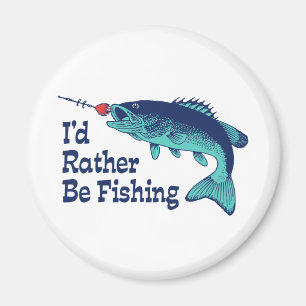 I'd Rather Be Fishing Magnet