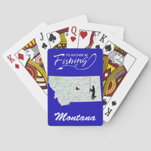 I'd Rather Be Fishing Montan Bicycle Playing Cards