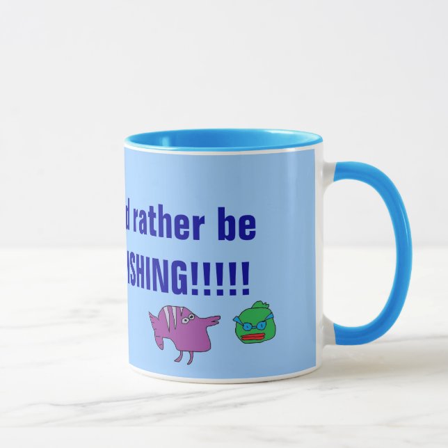 I'd Rather be FISHING Mug (Right)