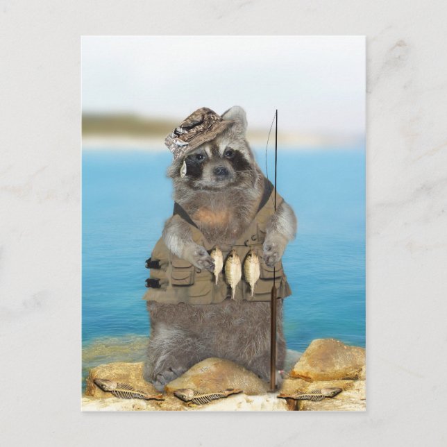 I'd Rather Be Fishing Postcard (Front)