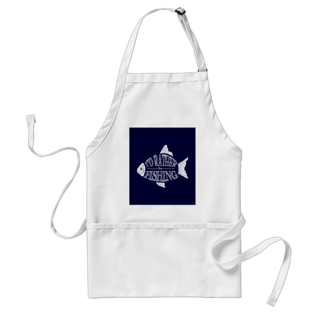 I'd Rather Be Fishing Standard Apron (Front)