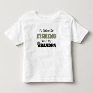 I'd Rather Be Fishing with Grandpa Toddler T-Shirt