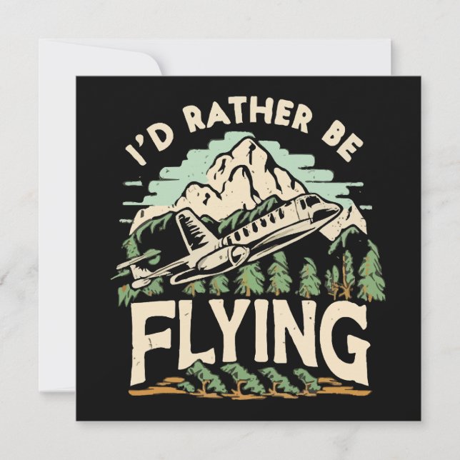 I'd Rather Be Flying. Aeroplane (Front)