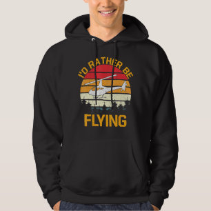 Id Rather Be Flying Helicopter Pilot Aviation Hoodie