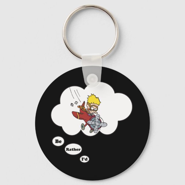 I'd rather be Flying Key Ring (Front)