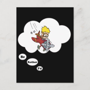 I'd rather be Flying Postcard