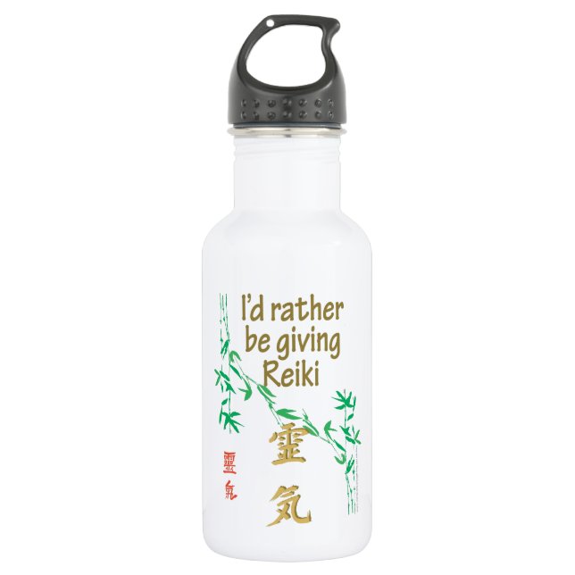 I'd rather be giving Reiki 532 Ml Water Bottle (Front)