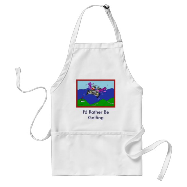 I'd Rather Be Golfing Apron (Front)