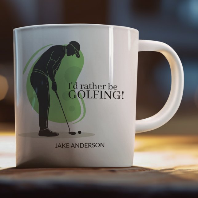 "I'd rather be GOLFING!" Coffee Mug (Creator Uploaded)