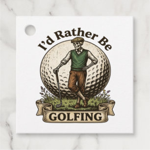 Id Rather Be Golfing Favour Tags