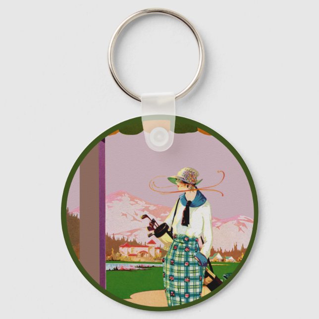 I'd Rather Be Golfing Key Ring (Front)