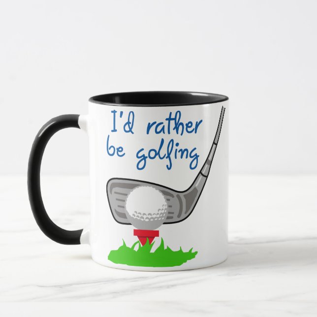 I'd Rather be Golfing Mug (Left)