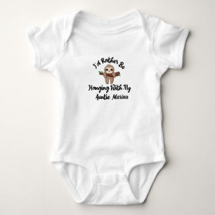 I'd Rather Be Hanging With My Auntie Personalised Baby Bodysuit