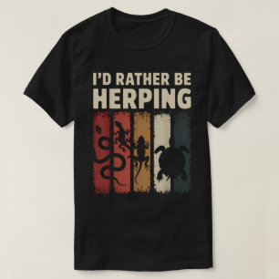Id Rather Be Herping Reptile And Amphibian Lovers T-Shirt