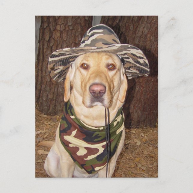 I'd Rather be Hunting Postcard (Front)