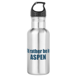 I'd Rather Be In Aspen Colorado 532 Ml Water Bottle