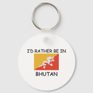 I'd rather be in Bhutan Key Ring