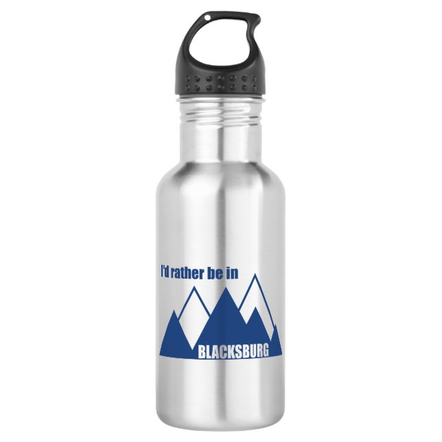 I'd Rather Be In Blacksburg Virginia Mountain 532 Ml Water Bottle (Front)