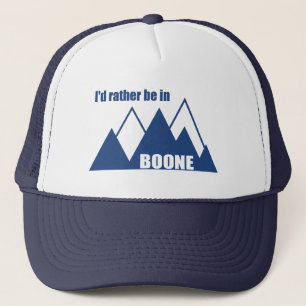 I'd Rather Be In Boone North Carolina Mountain Trucker Hat