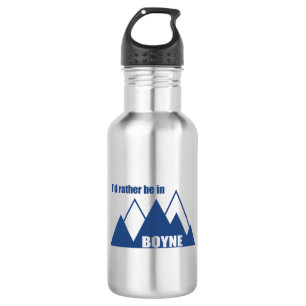 I'd Rather Be In Boyne Michigan Mountain 532 Ml Water Bottle