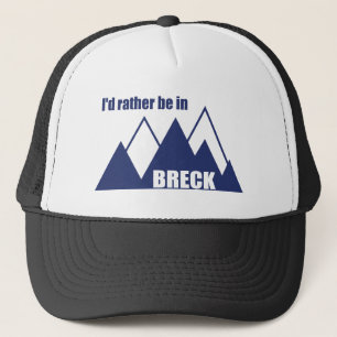 I'd Rather Be In Breckenridge Colorado Mountain Trucker Hat