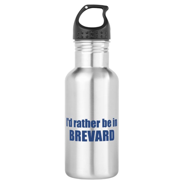 I'd Rather Be In Brevard North Carolina 532 Ml Water Bottle (Front)