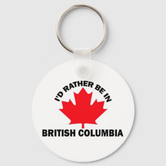 I'd Rather Be in British Columbia Key Ring