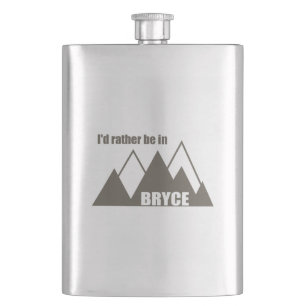 I'd Rather Be In Bryce Canyon Mountain Hip Flask
