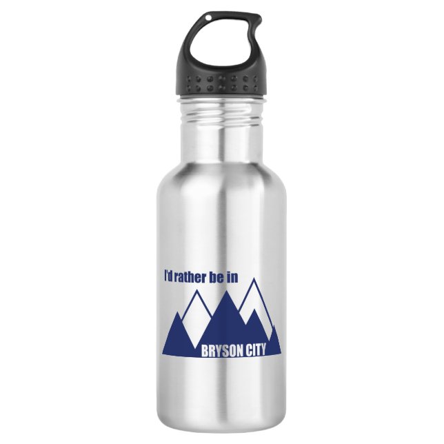 I'd Rather Be In Bryson City Mountain 532 Ml Water Bottle (Front)