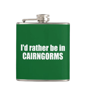 I'd Rather Be In Cairngorms National Park Hip Flask