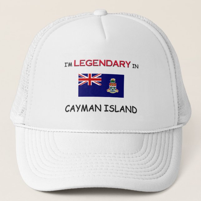 I'd Rather Be In CAYMAN ISLAND Trucker Hat (Front)