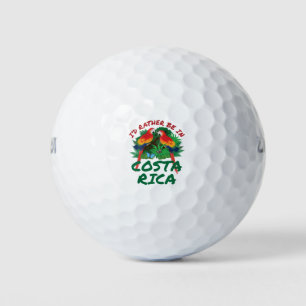 I'd Rather Be in Costa Rica Vacation Souvenir Golf Balls