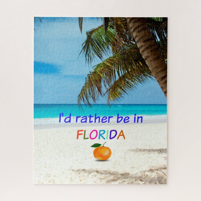 I'd Rather be in Florida Jigsaw Puzzle (Vertical)