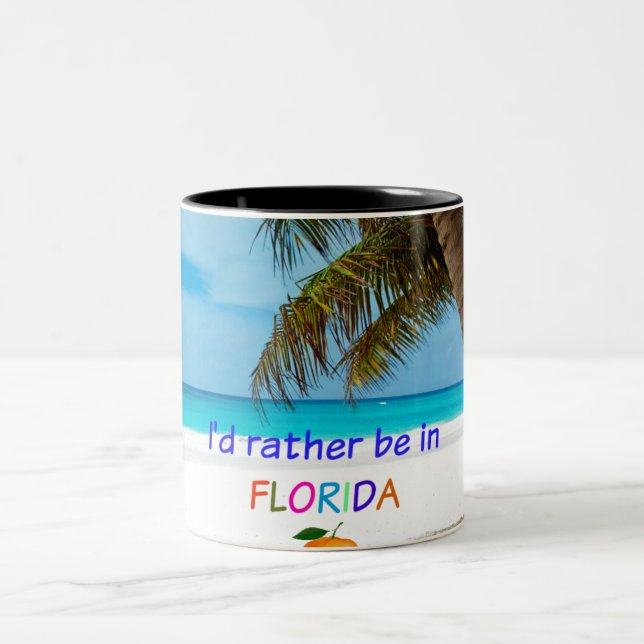 I'd Rather Be in Florida Two-Tone Coffee Mug (Center)