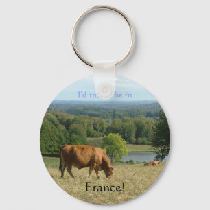 I'd rather be in France keyring