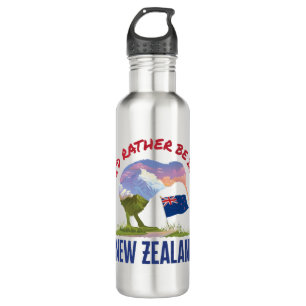 I'd Rather Be in New Zealand 710 Ml Water Bottle