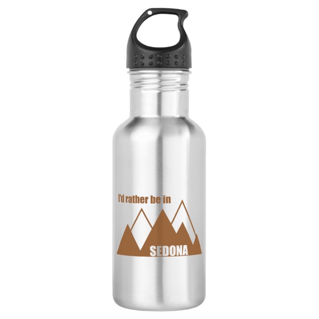 I'd Rather Be In Sedona Mountain 532 Ml Water Bottle (Front)