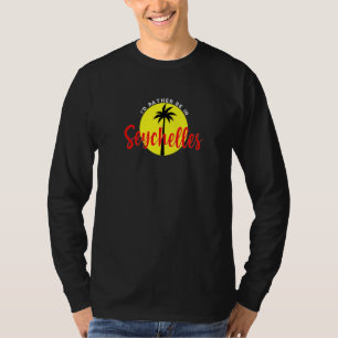 I'd Rather Be in Seychelles - Beach Vacation Blue T-Shirt