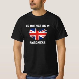 I'd Rather Be In Skegness - Union Jack Heart T-Shirt