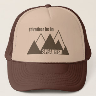 I'd Rather Be In Spearfish South Dakota Mountain Trucker Hat