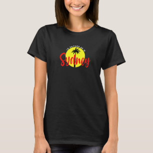 I'd Rather Be in Sydney - Beach Vacation Blue Prem T-Shirt