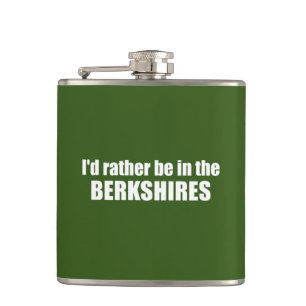 I'd Rather Be In The Berkshires Hip Flask