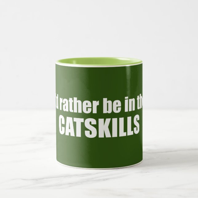 I'd Rather Be In The Catskills Two-Tone Coffee Mug (Center)