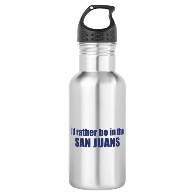 I'd Rather Be In The San Juans 532 Ml Water Bottle (Front)