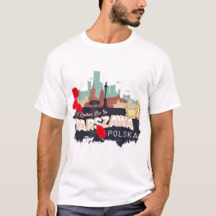 I'd Rather Be In Warszawa Polska - Vintage Warsaw T-Shirt