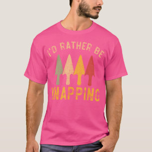I'D Rather Be Knapping Flintknapping Arrowhead Hun T-Shirt