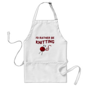 I'd Rather be Knitting Standard Apron